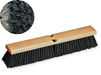 Balai-brosse en bois dur 18'' pour balayage fin à moyen